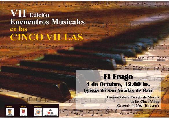 Cartel concierto Cinco Villas